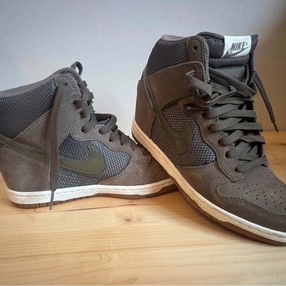 Nike Dunk Sky High top wedge olive green - Picture 3 of 7